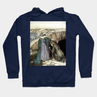 Merlin and Vivien - Arthur Rackham Hoodie